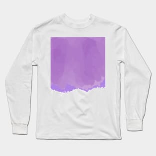 Watercolor purple smear Long Sleeve T-Shirt